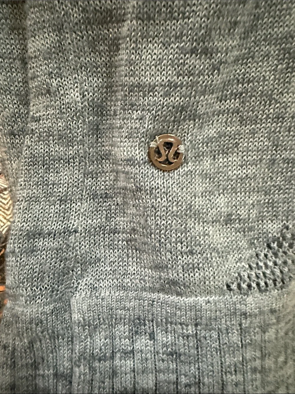 Lulu Lemon Calm & Collected Wrap Lightweight Heathered Open Cardigan in Blue